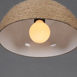 E27 30*15CM Line 1M Restore Ancient Ways The Nordic Idea Semicircle Chimney Hand Hemp Rope Personality Droplight Led