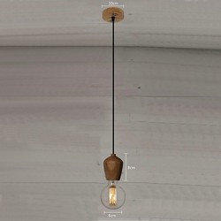 Country Mini Style Others Wood/Bamboo Pendant Lights Study Room/Office / Game Room / Hallway / Garage