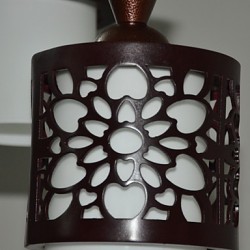 E27 10*20CM Modern Chinese Style Classical Solid Wood Drum Creative Personality Single Head Droplight Led Lamp Light