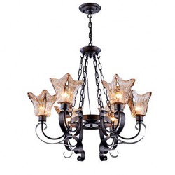 Chandeliers 6 Lights Glass Traditional/Classic / Vintage Living Room / Bedroom / Study Room
