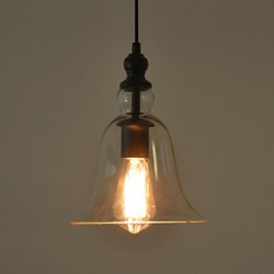 Vintage Industrial Retro Glass Chandelier Bar Creative Minimalist Living Room Bedroom Bedside Aisle Lamp Clear Colour