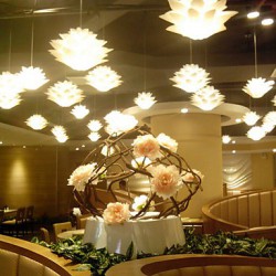 35CM PP Lotus Modern Personality Decoration Droplight Light Lamp LED