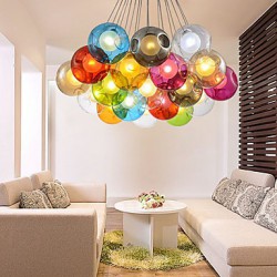 G4 220V 12CM Creative The Nordic Color Restoring Ancient Ways Goldfish Bowl Glass Creative Droplight Lamp Led Light