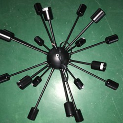 North American-Style Minimalist Radial 18 Light Chandelier