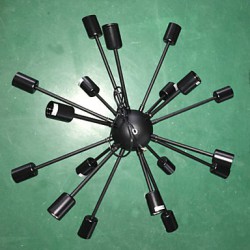 North American-Style Minimalist Radial 18 Light Chandelier