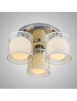 Three LED Ceiling Glass Dome Light
