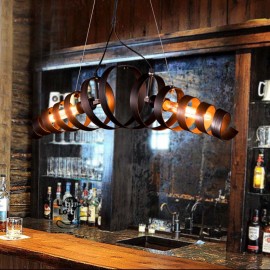 Retro Bar Iron Lamp Modern Minimalist Industrial Style Chandelier