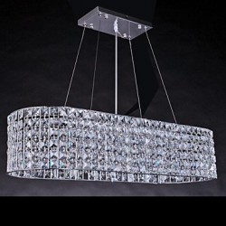 10W Modern/Contemporary Chrome Crystal Chandeliers Living Room