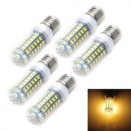 5pcs E27/E14 12W 1200LM 69-5730 SMD Warm/Cool White Light LED Corn Bulb (AC 220~240V)