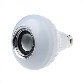 6W E26/E27 LED Bluetooth music light 700LM Cool White + RGB(16 colour) AC 85-265 V 1 pcs
