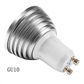 3W E14 / GU10 LED Spotlight MR16 1 High Power LED 150 lm RGB Remote-Controlled AC 85-265 V