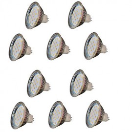 10PCS MR16 18 SMD 2835 300LM DC12V Warm White Decorative LED Spotlight