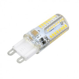 G9 Cross Silicone Seal 8W 800lm 3500K/6500k 64x SMD 3014 LED Warm/Cool White Light Bulb Lamp (AC 220V)