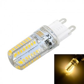 G9 Cross Silicone Seal 8W 800lm 3500K/6500k 64x SMD 3014 LED Warm/Cool White Light Bulb Lamp (AC 220V)