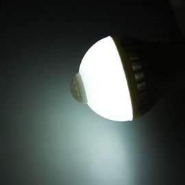 E26/E27 5W LED Globe Bulbs A60(A19) 12 SMD 5730 450 lm Cool White Sensor / Decorative AC 220-240 V 1 pcs