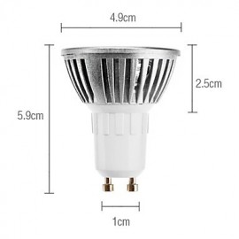 4W GU10 LED Spotlight MR16 3 High Power LED 240 lm Cool White AC 85-265 V