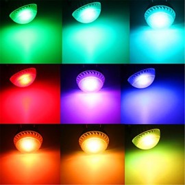 1 pcs E14 / GU10 / E26/E27 / B22 5W 1 High Power LED 540 LM RGB Dimmable / Remote-Controlled Globe Bulbs AC 85-265 V