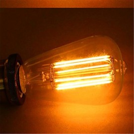 220-240V 6W E26/E27 LED Filament Bulbs ST64 6 SMD 2835 480-600 lm Warm White Decorative V 1 pcs