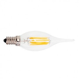 Dimmable 6W E14 LED Filament Bulbs CA35 6 COB 550LM Warm/ Cool White Bulbs Lights Lampara(220V)
