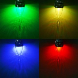 E14 3W Remote Controlled LED Candle Bulb Colorful Light 240lm - Silver (AC 85~265V)