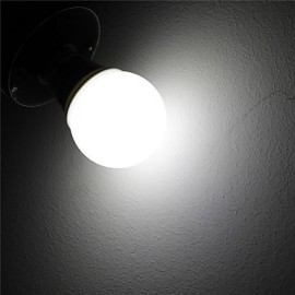 3W LED Globe Bulb B22 Milky Cover 6 SMD COB White/Warm AC/DC 12V - 24V/ AC 85-265V 1 Piece