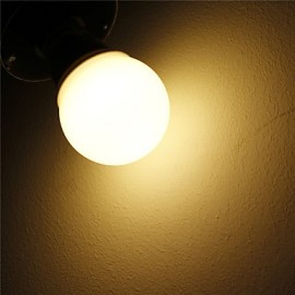 3W LED Globe Bulb B22 Milky Cover 6 SMD COB White/Warm AC/DC 12V - 24V/ AC 85-265V 1 Piece