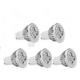 5W GU10 LED Spotlight MR16 1 350-400 lm Cool White Dimmable AC 220-240 V 5 pcs