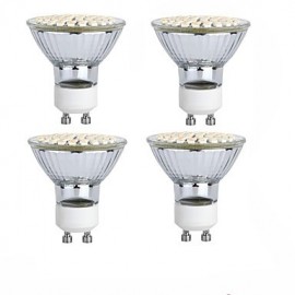 1 pcs GU10 / GU5.3(MR16) / E26/E27 4W 60SMD 3528 2835 Warm White / Cool White MR16 Easy Install / Decorative LED