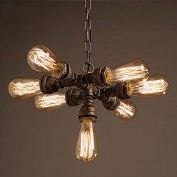 MAX 60W Rustic/Lodge / Vintage Electroplated Metal Chandeliers Living Room / Bedroom / Dining Room / Study Room/Office