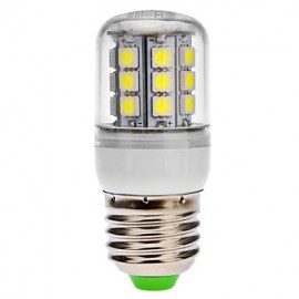 E26/E27 30 SMD 5050 360 LM Natural White LED Corn Lights AC 110-130 / AC 220-240 V