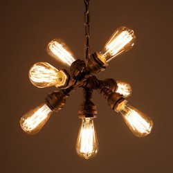 MAX 60W Rustic/Lodge / Vintage Electroplated Metal Chandeliers Living Room / Bedroom / Dining Room / Study Room/Office