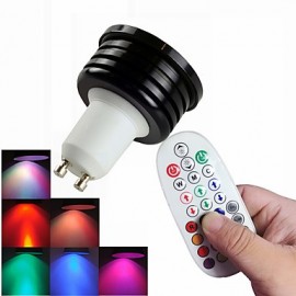 4W E14/GU10/E26/E27/B22 RGB LED Spotlight Dimmable/Music-Controlled /Remote-Controlled /Decorative LED light AC 85-265V