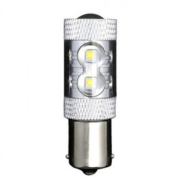 1156 (P21W Ba15s) 50W 10xCREE Cold White 3100LM 6500K for Car Brake Light (AC/DC12V-24)