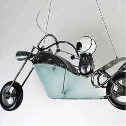 Nostalgic Children Bedroom Boy Motorcycle Iron Chandelier lighting lamps