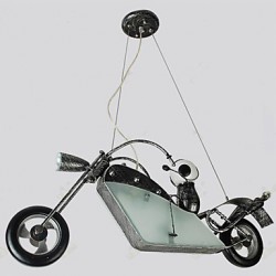 Nostalgic Children Bedroom Boy Motorcycle Iron Chandelier lighting lamps