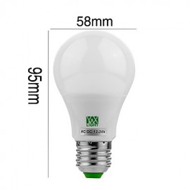 E27 5730SMD 5W 10LED 400-500Lm Warm White Cool White Super High Brightness LED Bulb (AC/DC 12-24V)