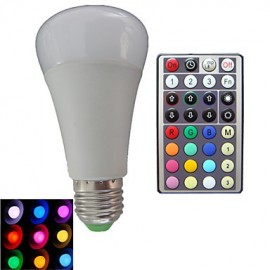 1 pcs E27 10W 3X High Power LED Dimmable/32Keys Remote-Controlled RGB LED Globe Bulbs AC 85-265 V