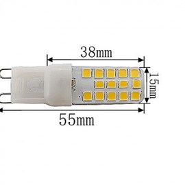 2PCS G9 28SMD 2835LED 4W 350-450LM Warm White / Cool White / Natural White Dimmable / Decorative AC220/AC110V