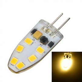 G4 Silicone 3W 200lm 3500K/6500k 12x SMD 2835 LED Warm/Cool White Light Bulb Lamp (AC/DC 12V)