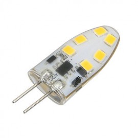 G4 Silicone 3W 200lm 3500K/6500k 12x SMD 2835 LED Warm/Cool White Light Bulb Lamp (AC/DC 12V)