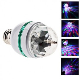 3W E26/E27 LED Globe Bulbs 3 High Power LED 270 lm RGB Sound-Activated AC 85-265 V