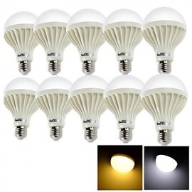 10PCS E27 15W 24*SMD5630 1000LM 3000/6000K Warm White/Cool White Light LED Globe Bulbs (AC 220V)