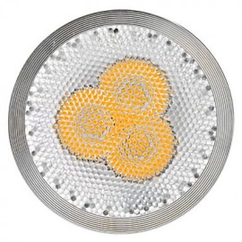 6W GU10 LED Spotlight MR16 3 High Power LED 310 lm Warm White Dimmable AC 220-240 V 5 pcs