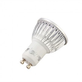 6PCS GU10 4W Dimmable 400lm 3000K Warm Light 4-LED Spotlight- Silver (AC 110V)