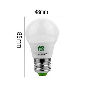 E27 5730SMD 3W 6LED 200-300Lm Warm White Cool White Super High Brightness LED Bulb (AC/DC 12-24V)