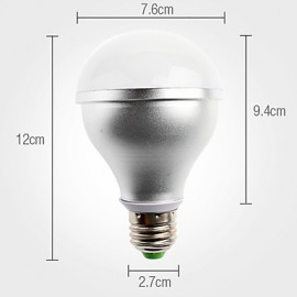 6W E26/E27 LED Globe Bulbs A80 6 High Power LED 600 lm Cool White AC 220-240 V