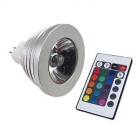 5pcs 3W MR16 RGB LED Bulb Lamp light 16 Color changing + IR Remote(85-265V)