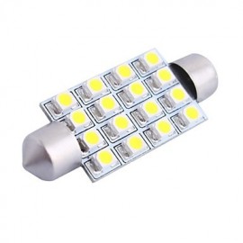 42mm 4W 200LM 6000K 16x3528 SMD White LED for Car Reading / License Plate / Door Lamp (DC12V)