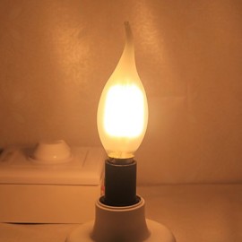 2W E14 LED Candle Lights CA35 2 COB 200 lm Warm White Decorative AC 220-240 V 1 pcs