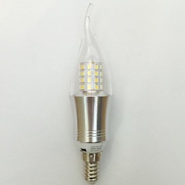 1 pcs E14 9W 45 SMD 2835 850 lm Warm White / White C35 Decorative LED Candle Lights AC 85-265 V